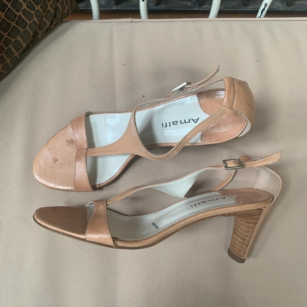 Amalfi Nude Strappy Sandals